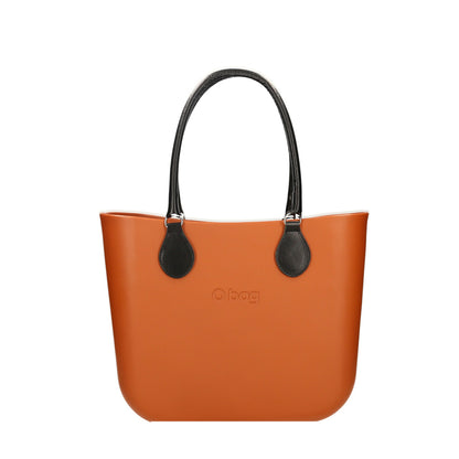 O bag with inner bag and eco leather handles